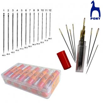 Agujas largas de coser / sharps (en tubitos) - PONY