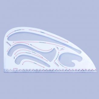 Regla de diseño universal de plástico flexible