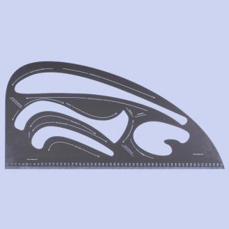 Regla de diseño universal de material acríclico