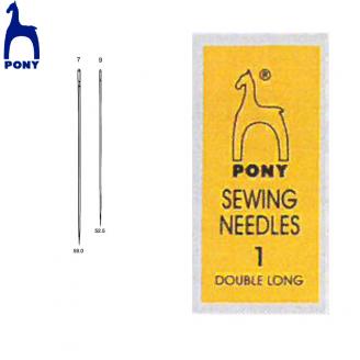 Agujas de zurcir largas/long darners (en sobres) - PONY