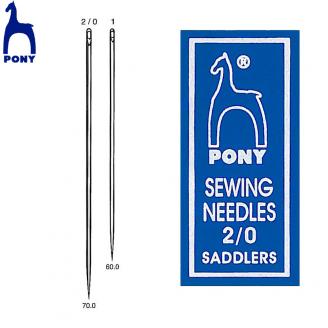 Agujas guarnicioneras / saddlers (en sobres) - PONY