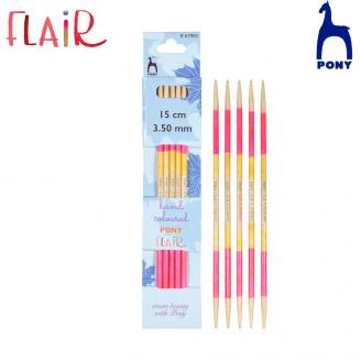 FLAIR agujas de dos puntas de 15 cm - PONY