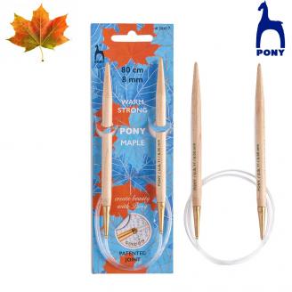 MAPLE agujas circulares de 80 cm - PONY