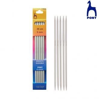 CLASSIC agujas de dos puntas de 30 cm. Sets de 5 - PONY