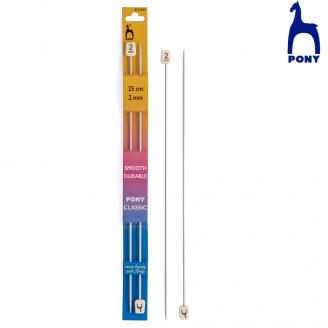 CLASSIC agujas de tricotar de 25 cm - PONY