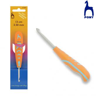 Ganchillos de aluminio de 13 cm. Con mango ergonómico - PONY