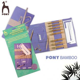 BAMBOO estuche de puntas intercambiables - PONY