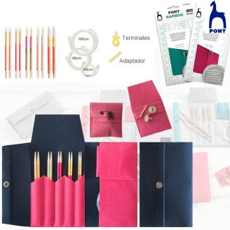 Estuche de fieltro de puntas intercambiables FLAIR - PONY