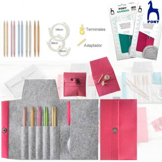 Estuche de fieltro de puntas intercambiables COLOUR - PONY