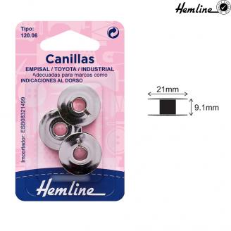 Canillas de metal para máquina de coser - HEMLINE