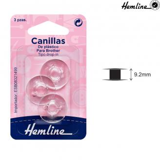 Canillas de plástico para máquinas de coser Brother - HEMLINE