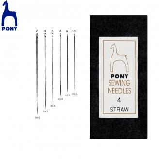 Agujas para modista/straws (en sobre) - PONY