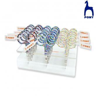 Tijeras de bordar con asas estampadas. Expositor - PONY