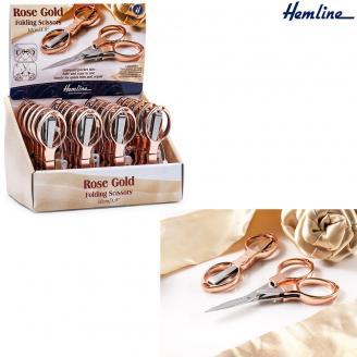 Tijeras plegables Rose Gold - HEMLINE