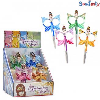 Tijeras con forma de ángeles. Expositor - SEWTASTY