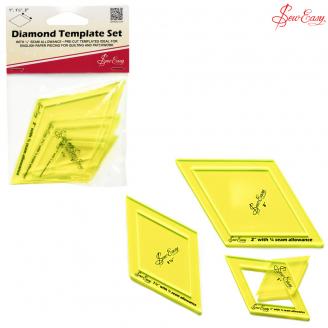 Plantillas. Set de 3 plantillas romboidales - SEWEASY