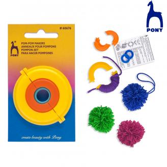 Pompones. Kit de anillo partido mediano - PONY