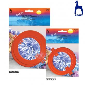 Pompones. Kit de anillo partido grandes - PONY