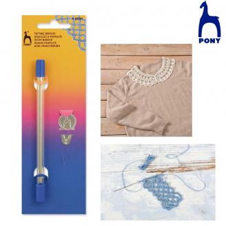 Frivolité. Agujas para frivolité con enhebrador - PONY