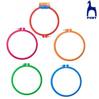Aros de bordar de plástico con tornillo - PONY