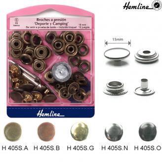 Broches de latón. Deporte y cámping - HEMLINE