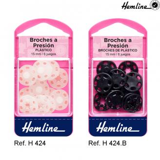 Broches a presión de plástico para prendas gruesas o muebles - HEMLINE