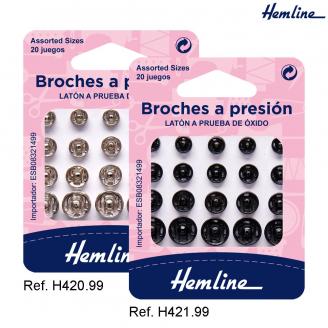 Broches a presión de latón - HEMLINE