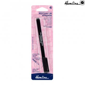 Rotulador permanente para etiquetas. Punta fina - HEMLINE