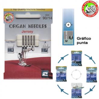 Eco Pack. Agujas de talón plano 705 Jersey - ORGAN