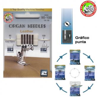 Eco Pack. Agujas de talón plano 705 Leather - ORGAN