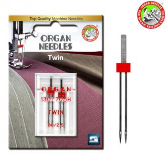 Agujas de talón plano 705 Twins - ORGAN