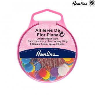 Alfileres de acero con cabeza de flor plana - HEMLINE