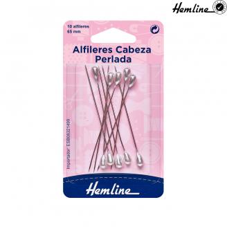 Alfileres de acero con cabeza en forma de lágrima - HEMLINE