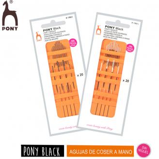 BLACK agujas para manualidades. Sin níquel - PONY