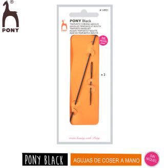 BLACK agujas para trapunto & boutis. Sin níquel - PONY