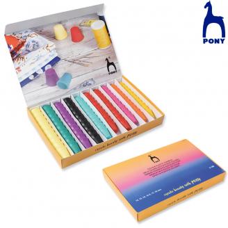 Dedales de plástico. De color. En caja de cartón - PONY