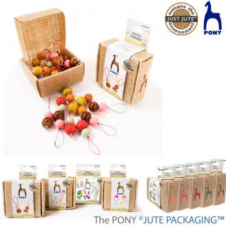 JUTE BOX marcadores imperdibles de madera - PONY
