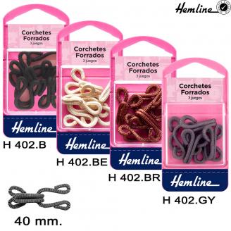 Corchetes forrados para peleteros - HEMLINE