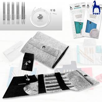 Estuche de fieltro de puntas intercambiables pequeñas PERFECT - PONY