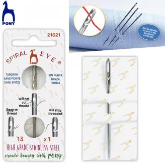 Agujas con ojo en espiral SPIRAL EYE® - PONY